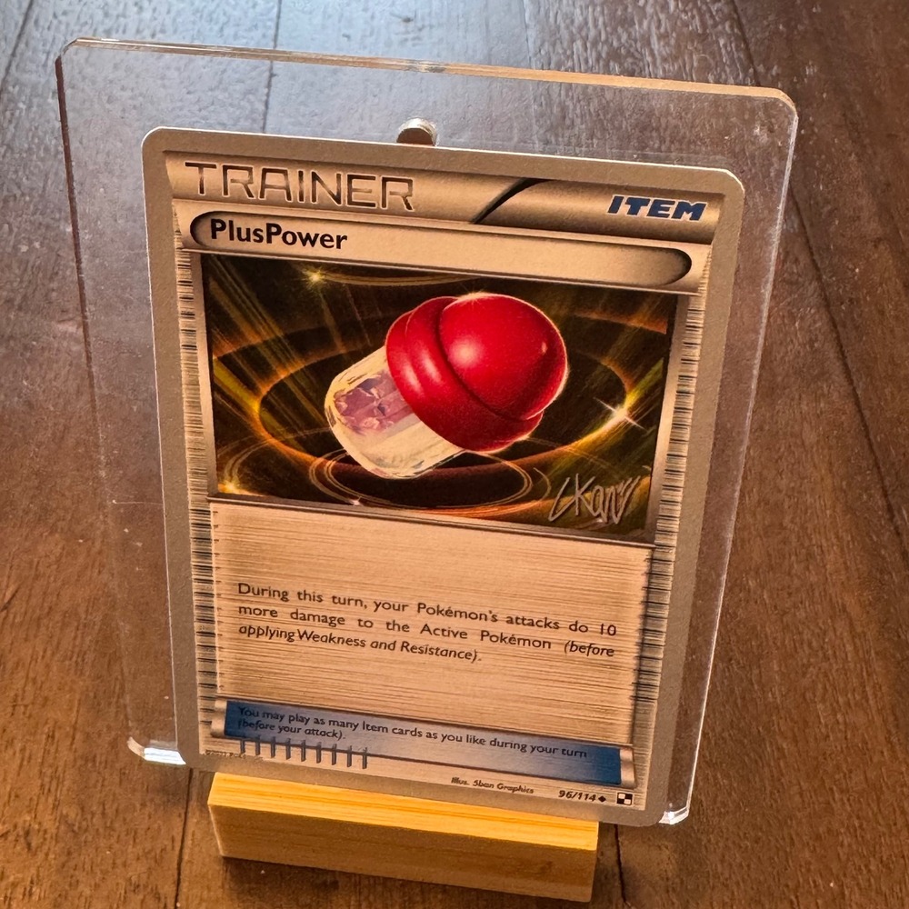 Pokemon PlusPower Trainer Card 2011 World Championships Christopher Kan 96/114